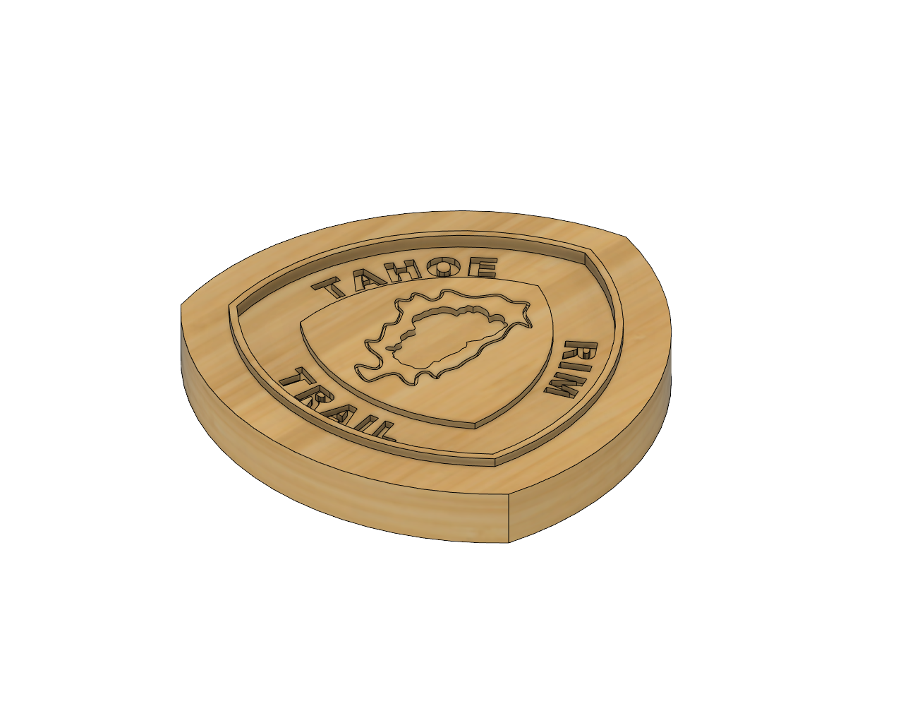 Custom Tahoe Rim Trail Plaque