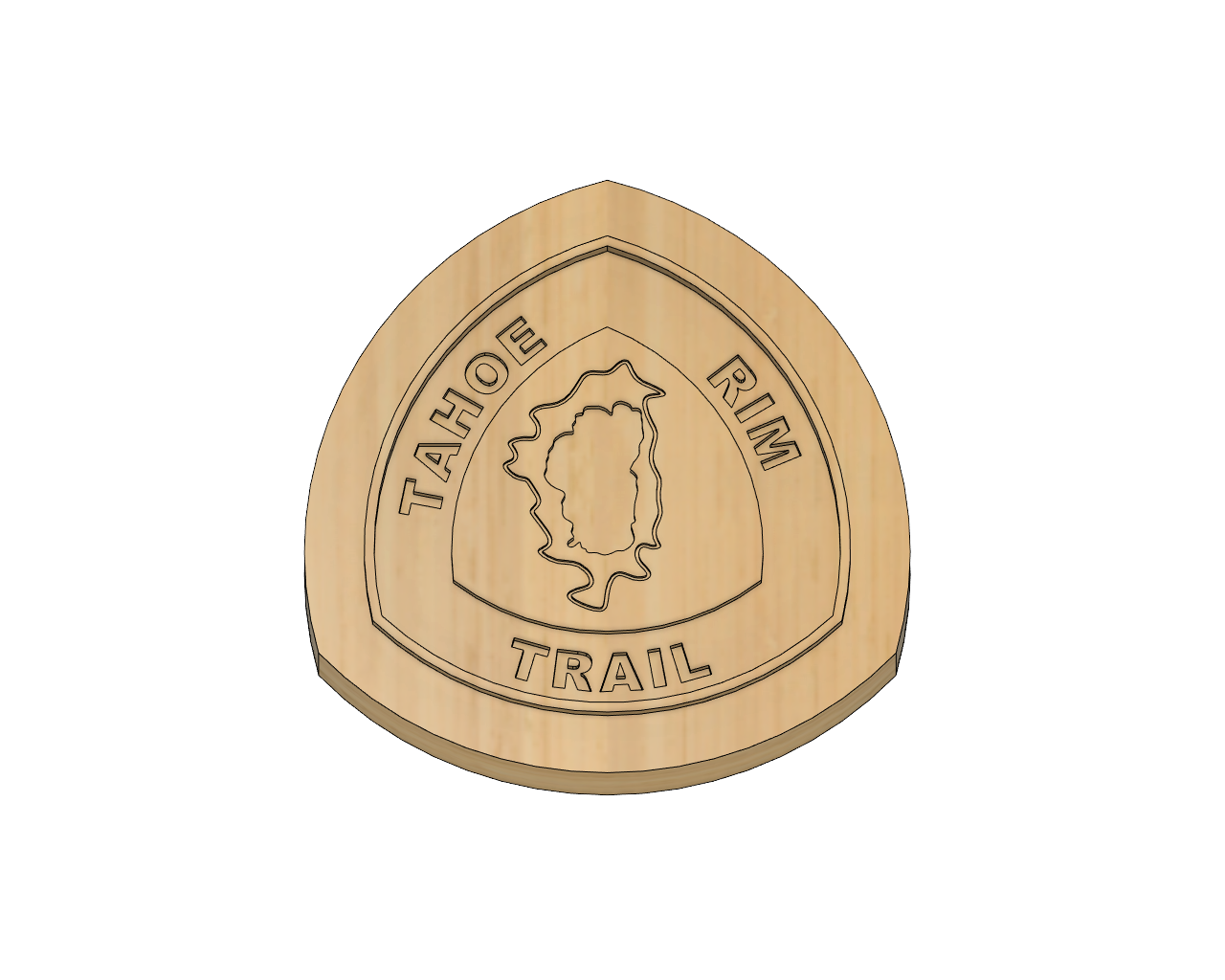 Custom Tahoe Rim Trail Plaque