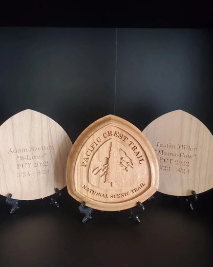 Custom Pacific Crest Trail Wooden Plaques